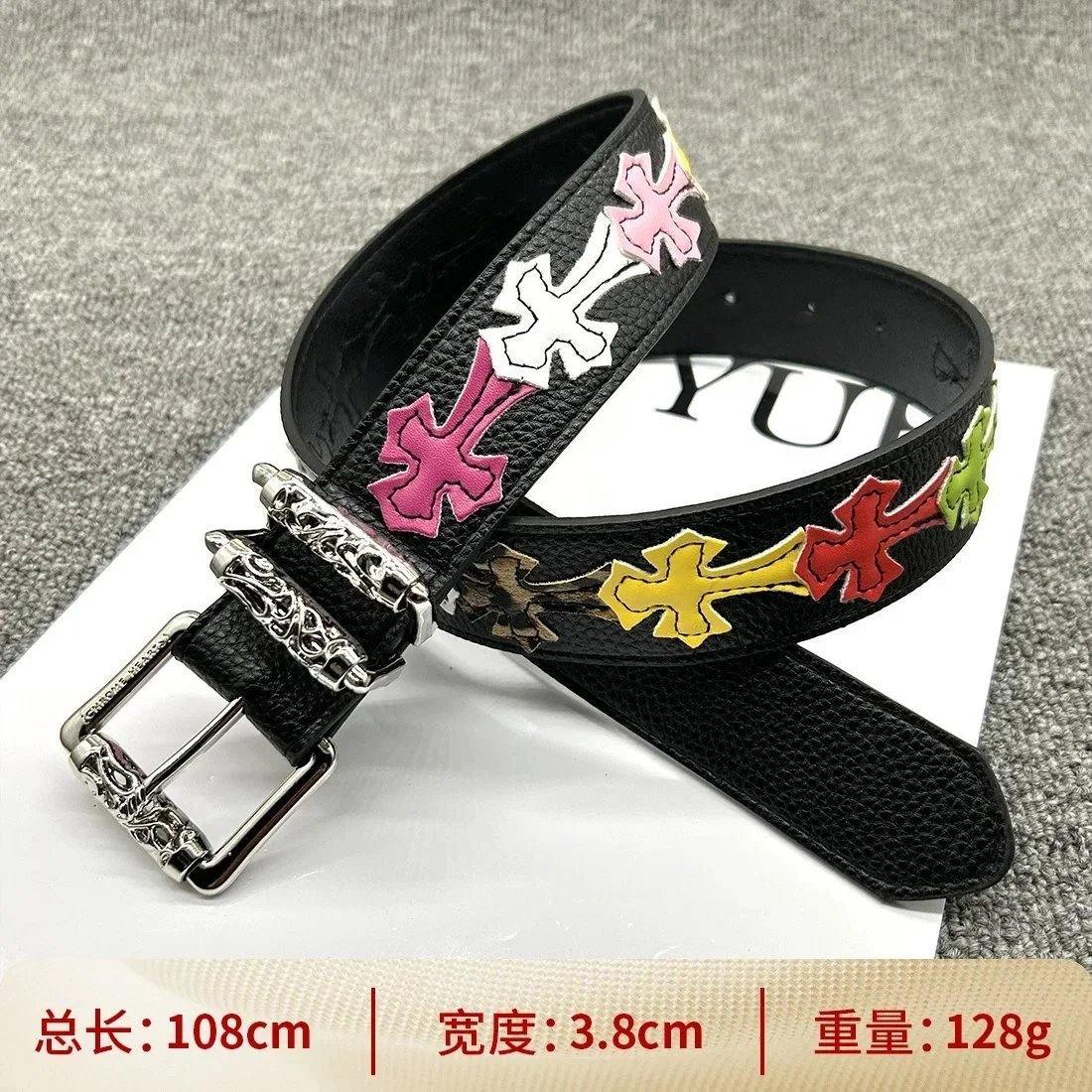 Roller Needle Buckle 108cm Colorful Cross Belt