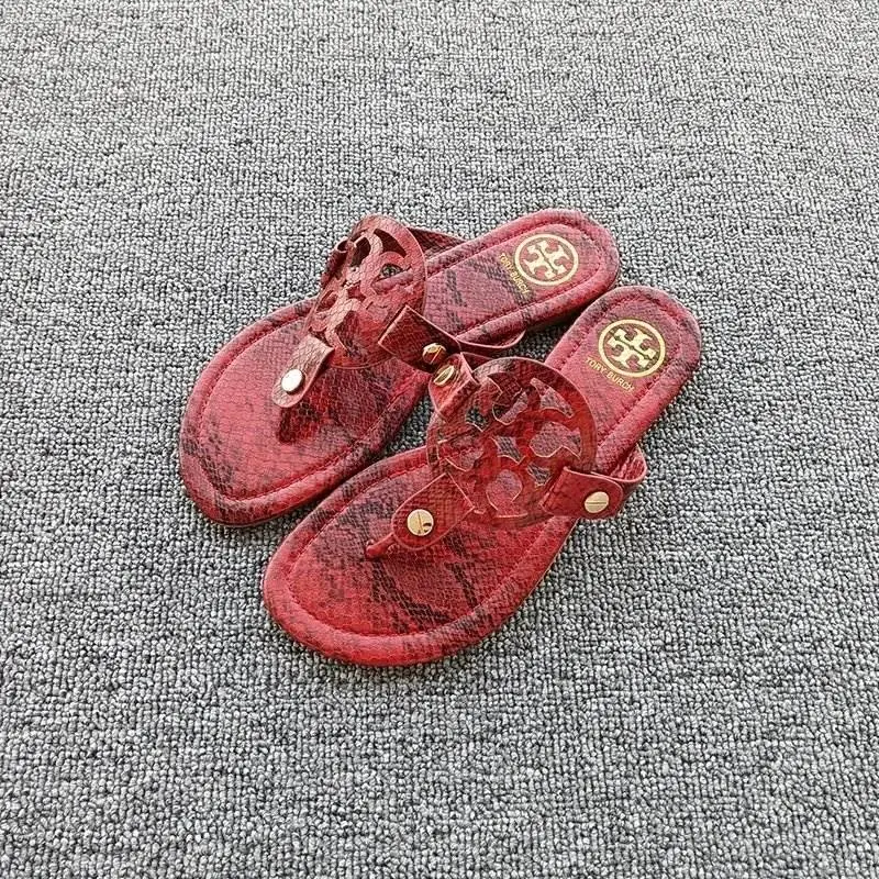 Red snake skin TB leather
