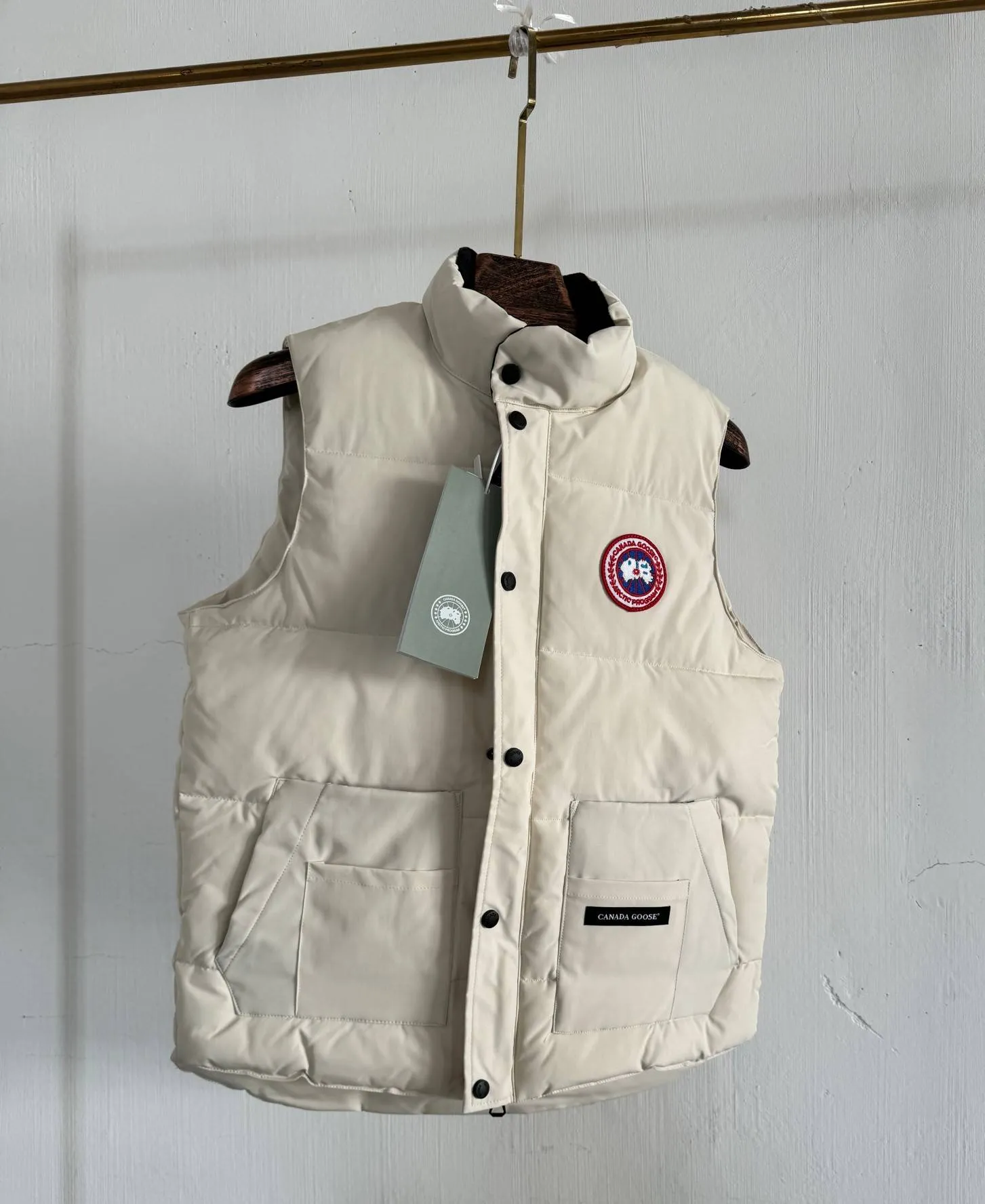 White red emblem vest