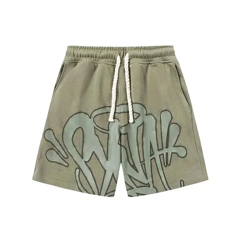 Military green shorts