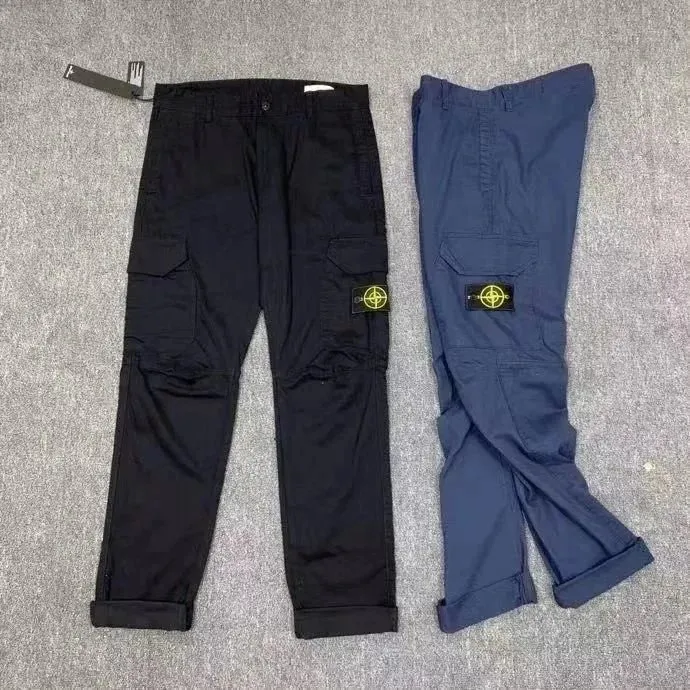 Navy blue trousers