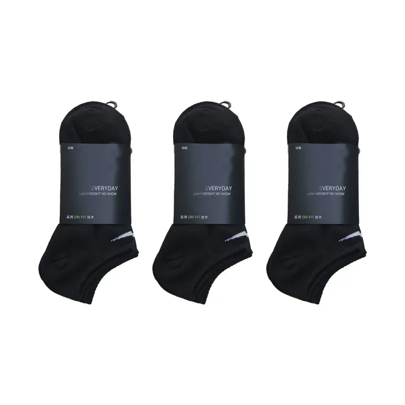three pairs of black short