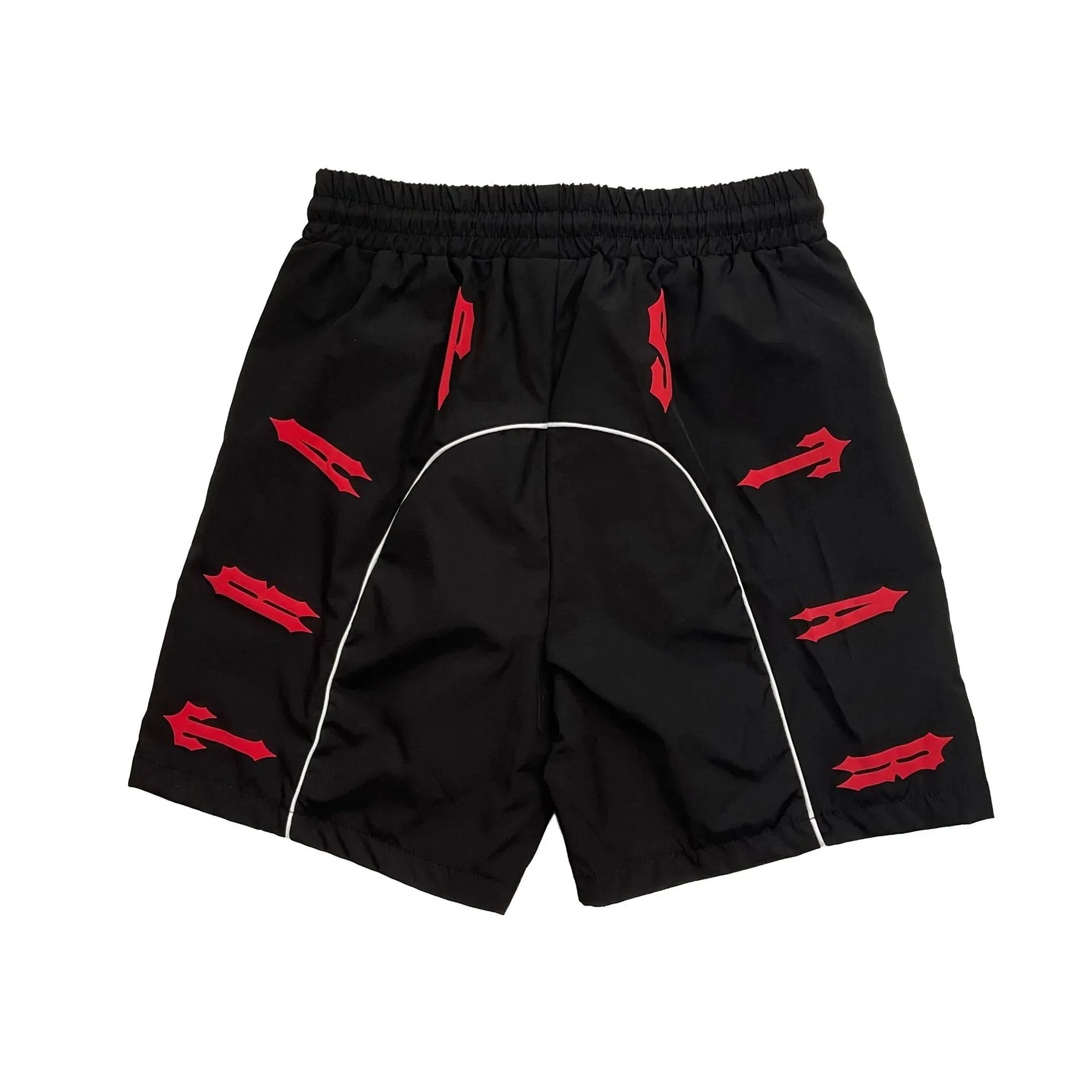 B3158 # Black and Red Shorts Z