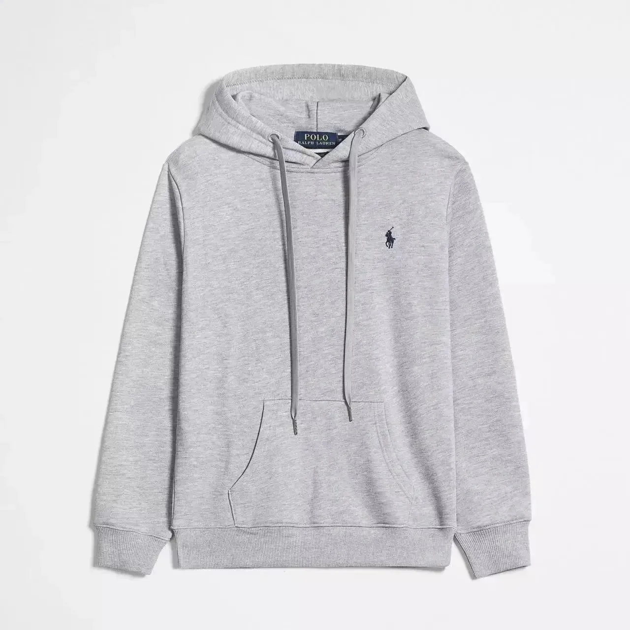 Grey pullover hoodie