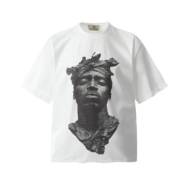 Rap singer 2pac statue portrait