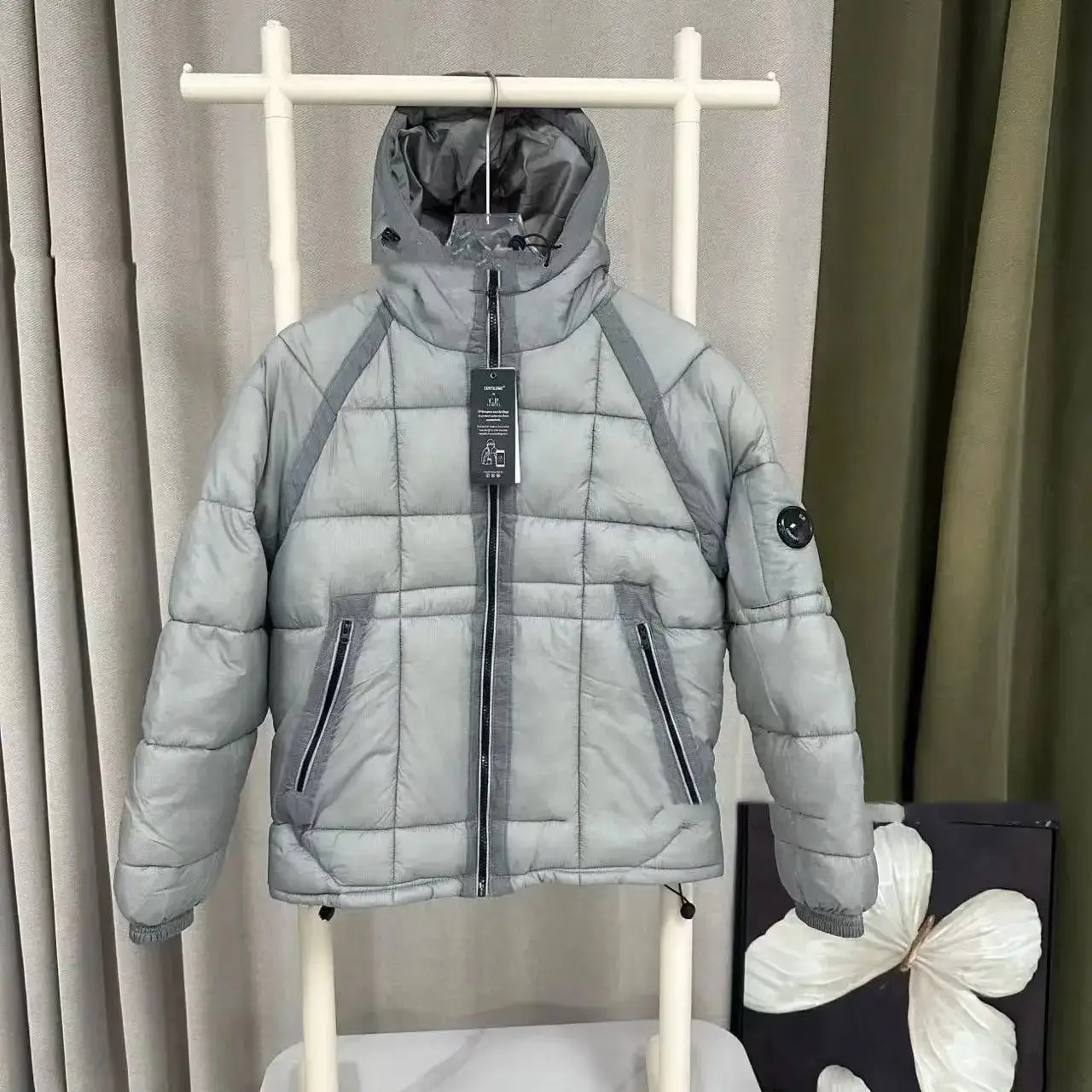 A Down Jacket - Silver Grey