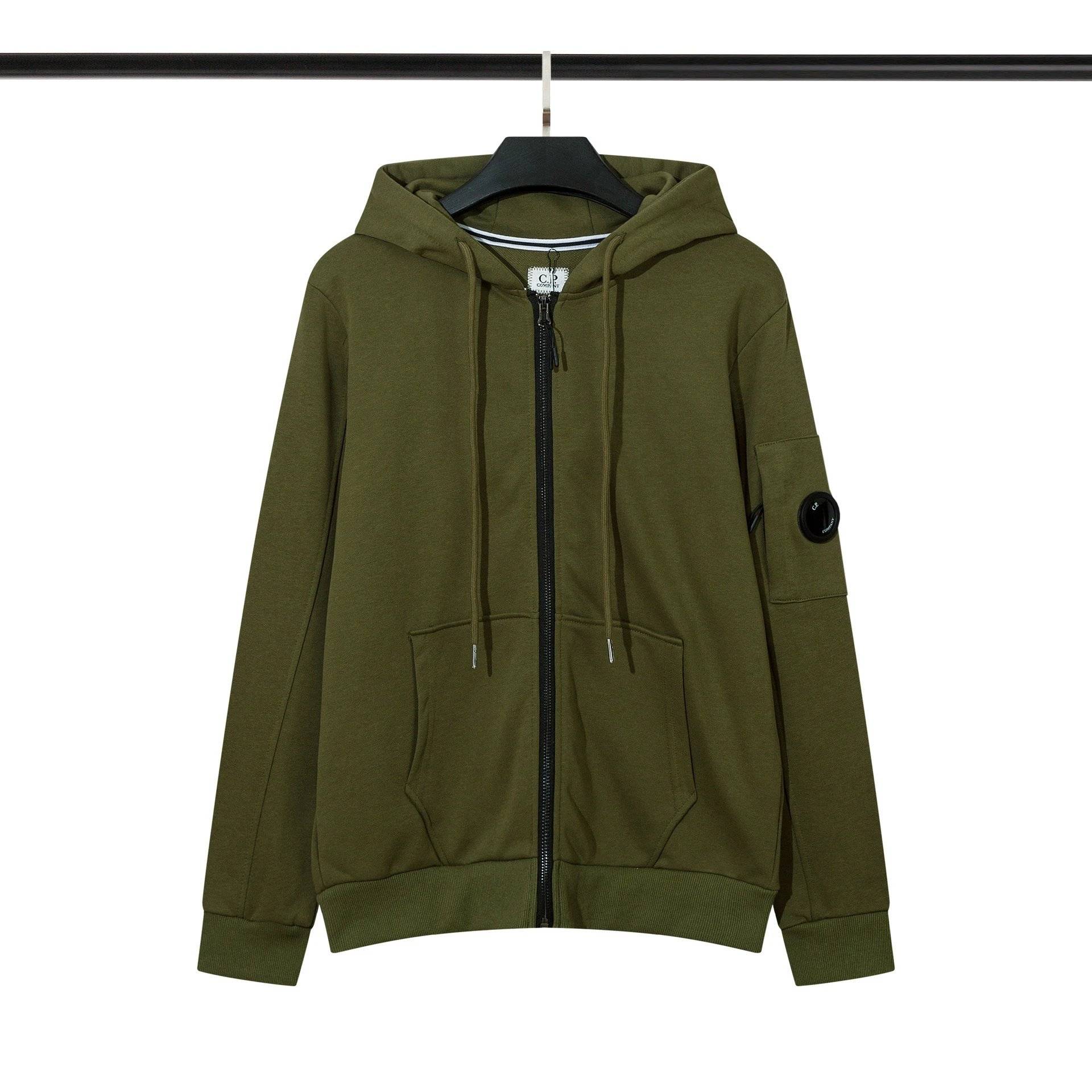 04- hoodie green (zipper)