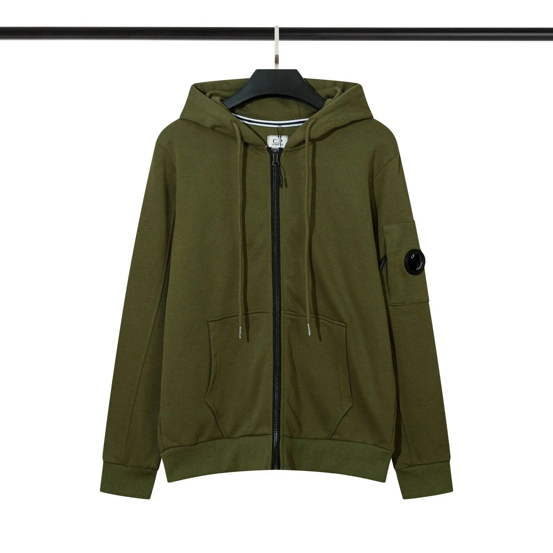 04- hoodie green (zipper)