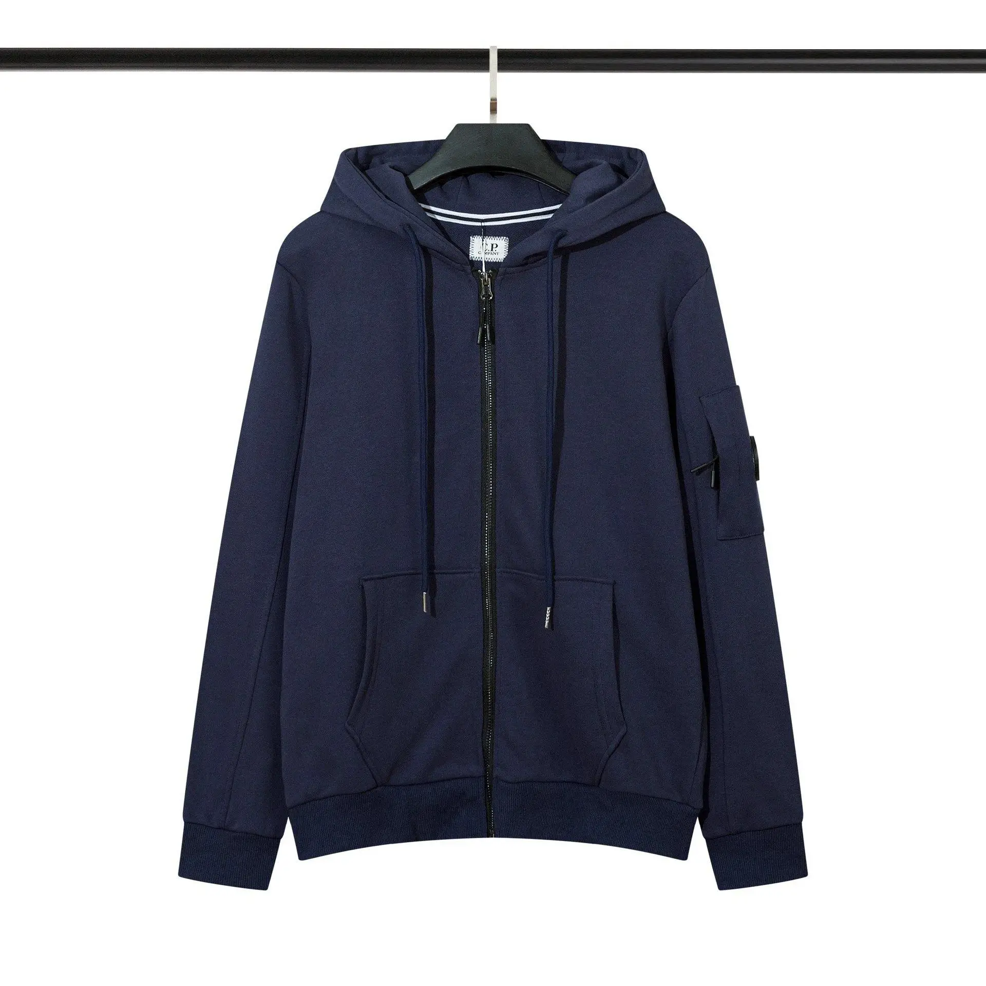04- Hoodie navy blue (zipper)
