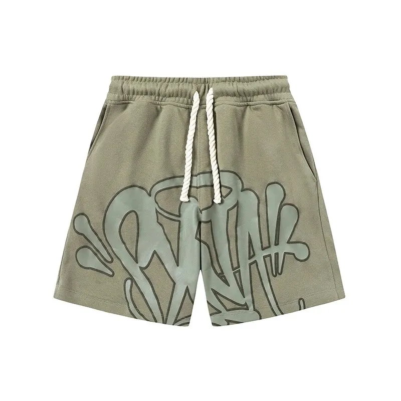 Military green shorts