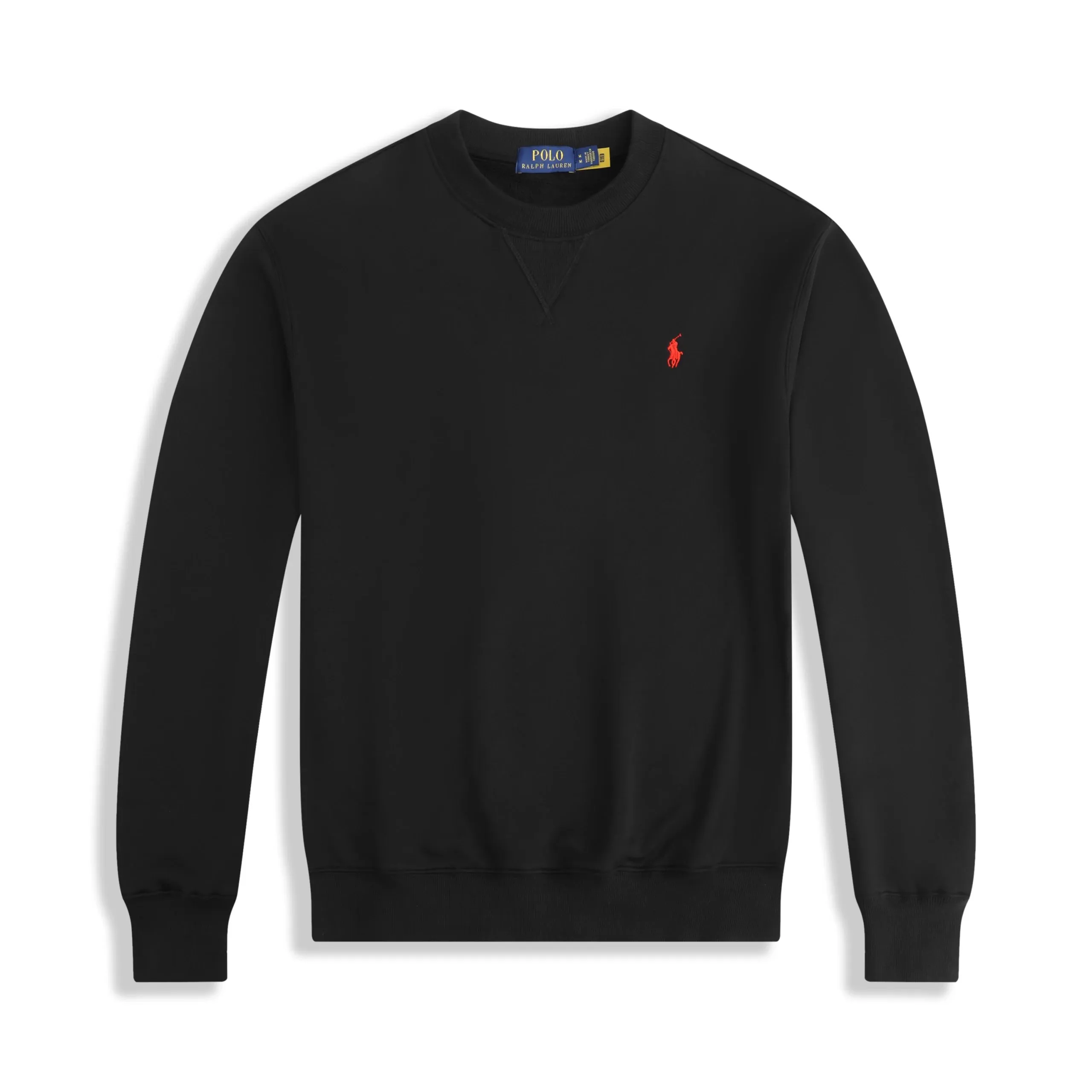 Round neck black and red logo