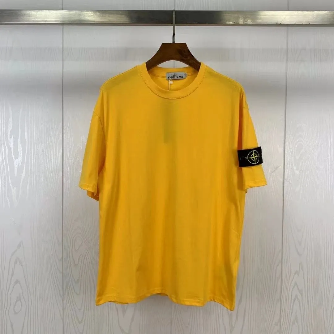Short sleeved earthy yellow