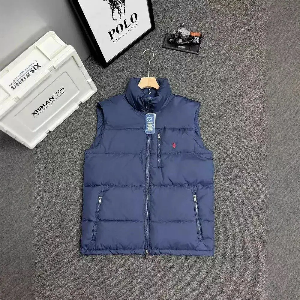 Ralph Lauren最高品质<70%白绒马甲-藏蓝色