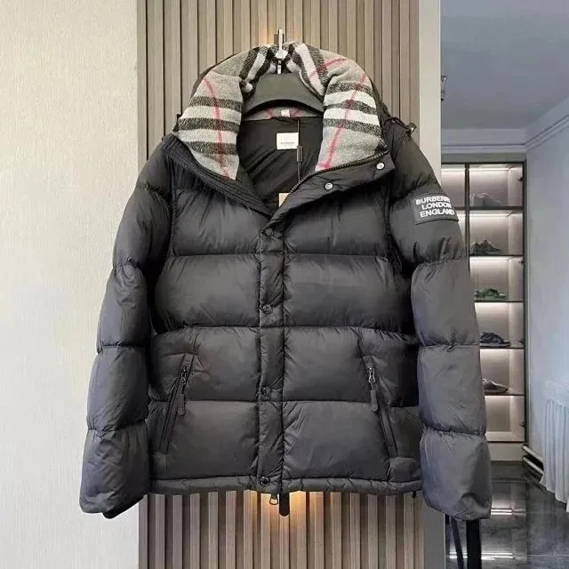 Black Burberry down jacket
